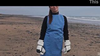 Beautiful Italian babe Silvia Soprano dominated roughly on the beach in Norway in a cinematic adventure, with hard slapping, spitting, and kinky play
