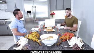 FamilyStrokes – Sexy Milf Phoenix Marie Fucks Stepson; Dad For Thanksgivin