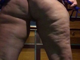 fat ass white bbw choking on Big black cock